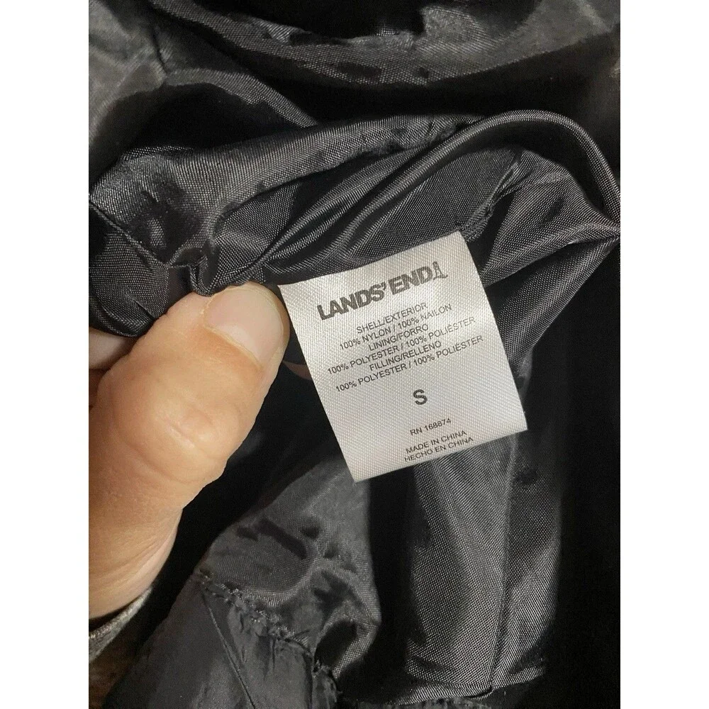 Land’s End Women’s Small 3-in-1 Coat Black - Picture 5 of 7